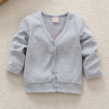 Cotton Baby Boy Girls Jacket Casual V-neck Cardigan Thick Coat Children's Clothing J4U66