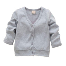 Cotton Baby Boy Girls Jacket Casual V-neck Cardigan Thick Coat Children's Clothing J4U66