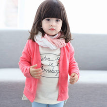 Cotton Baby Boy Girls Jacket Casual V-neck Cardigan Thick Coat Children's Clothing J4U66