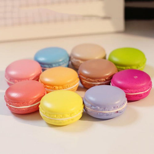 Creative macarons keychain keyring charm women handbag bag key chain ring holder Gift J4U66
