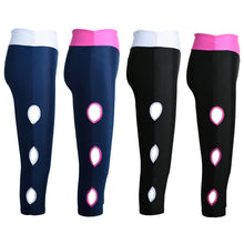 cropped pants women leggings cut out leg breathable stretchy jeggings contrast skinny trousers J4U66