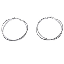 Cross Hoop Earrings Women Girls Elegant Round Earrings J4U66
