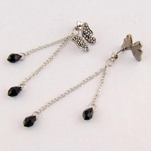 Crystal Elegant Stunning Charmming Tassel Butterfly Waterdrop Long Pendant Earrings Eardrop J4U66