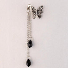 Crystal Elegant Stunning Charmming Tassel Butterfly Waterdrop Long Pendant Earrings Eardrop J4U66