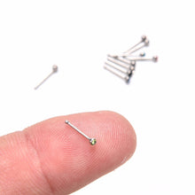 Crystal Rhinestone Nose Ring Bone Stud Surgical Steel Body Piercing Jewelry 10Pcs Body Jewelry Indian style J4U66