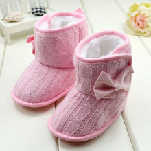 cute baby girls boy first walkers shoes boots multi color dot bow childrens shoes soft sole warm shoe J4U66
