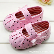 cute baby girls boy first walkers shoes boots multi color dot bow childrens shoes soft sole warm shoe J4U66
