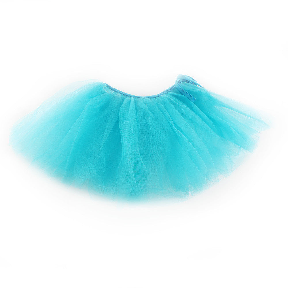 Cute Baby Girls Tulle Party Ballet Dance skirt Pure Colors Short Cake Skirt 2-7Y J4U66