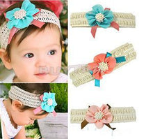 Cute Baby Infant Girl's Headband Flower Bow Hairband Clothing Cute Hair Accessories  J4U66