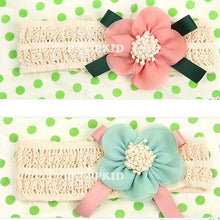 cute baby kids girls hair bands headbands bowknot flower hairclips ribbon headdress hair wear J4U66