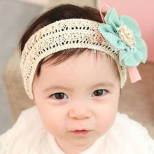 cute baby kids girls hair bands headbands bowknot flower hairclips ribbon headdress hair wear J4U66