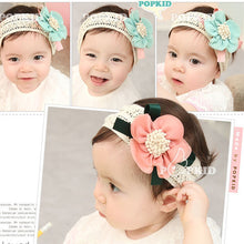 cute baby kids girls hair bands headbands bowknot flower hairclips ribbon headdress hair wear J4U66