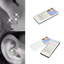 Cute Kawaii Earrings Heart Shape Clip Earrings Without Piercing For Women Girls 1Pack/40pcs Women Clip Earrings J4U66