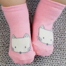 Cute Kids Animal Infant Baby Fox Printed Cotton Knee Socks Anti-slip Stockings 0-4Y Y2 J4U66