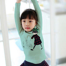 Cute Kids Baby Toddler Girls Tops Crewneck Long Sleeve Shirt Cotton T-Shirt 2-7Y  J4U66