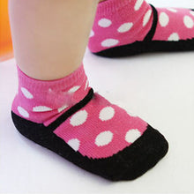 Cute Kids Baby Warm Socks born Polka Dot Socks Dress shoes Pattern Size 0-2T J4U66