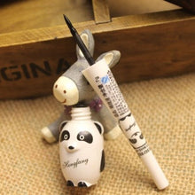 cute panda waterproof makeup cosmetic black liquid smooth eye liner eyeliner pen J4U66
