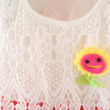 cute princess baby girls sleeveless floral tutu tulle cotton dress for 0~4 years J4U66