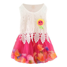 Cute Princess Baby Girls Sleeveless Floral Tutu Tulle Cotton Dress for 0-4Y J4U66