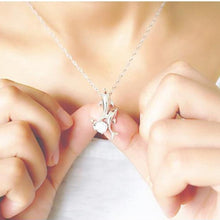 Cute Silver Plated Double Dolphin Rhinestone Short Chain Pendant Necklace Women Jewelry J4U66