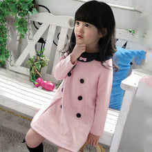 cute baby girls kids dress top long sleeve 2~7 yearsear party one piece dresses J4U66