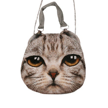 cute women crossbody bag animal cat dog head print handbag zipper mini shoulder bag bolsos women totes bag J4U66