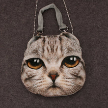 cute women crossbody bag animal cat dog head print handbag zipper mini shoulder bag bolsos women totes bag J4U66