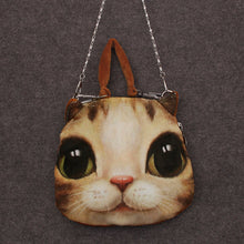 cute women crossbody bag animal cat dog head print handbag zipper mini shoulder bag bolsos women totes bag J4U66