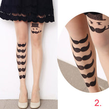 Cute Sexy Transparent Silk Stocking Tattoo Pantyhose Woman Leggings J4U66