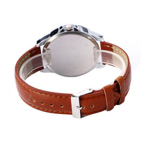 Chronograph 6 Hands 24 Hours Function Men Sport Watch Lether Luxury Watch Men Top Brand Military Watch Relogio Masculino J4U66