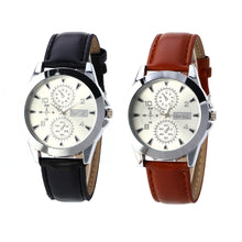 Chronograph 6 Hands 24 Hours Function Men Sport Watch Lether Luxury Watch Men Top Brand Military Watch Relogio Masculino J4U66