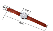 Chronograph 6 Hands 24 Hours Function Men Sport Watch Lether Luxury Watch Men Top Brand Military Watch Relogio Masculino J4U66