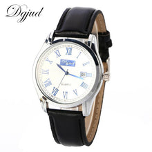 Fashion Stainless Steel LeatherDate Clock Men's Military Sport Analog Quartz Wrist Watch Calendar Relogio Masculino J4U66