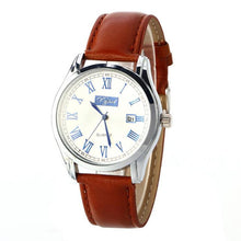Fashion Stainless Steel LeatherDate Clock Men's Military Sport Analog Quartz Wrist Watch Calendar Relogio Masculino J4U66