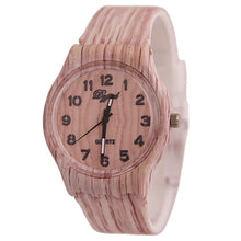 Vintage Women Men's Quartz Watch With Ssilicone Strap Wooden Casual Japanese Movement Watch With Gift J4U66