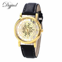 watch man women Cool Design Luxury Unisex Women Hollow Dial Watch Leather Roman Quartz Wrist watches Relogio Masculino J4U66