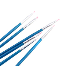 diy pcsnail art design painting tool pen polish brush set kit blue nail brushes J4U66