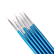 diy pcsnail art design painting tool pen polish brush set kit blue nail brushes J4U66