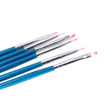 diy pcsnail art design painting tool pen polish brush set kit blue nail brushes J4U66