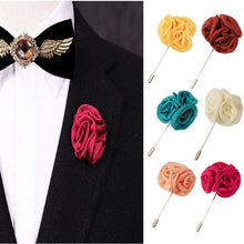 Daisy Handmade Boutonniere Stick Brooch PinWedding Bridegroom Lapel Pin Rose Men's Suits Flower Brooches J4U66