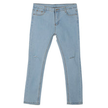 jeans womens denim hollow out strech blue black skinny high waist denim pencil pants plus size J4U66