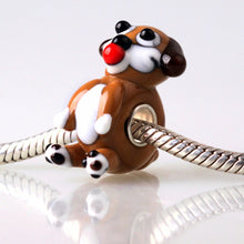 Dog Paw European Beads Classic Glass Bead Silver Core or Bracelet Bangles Necklace Handmade Jewelry J4U66