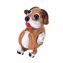 Dog Paw European Beads Classic Glass Bead Silver Core or Bracelet Bangles Necklace Handmade Jewelry J4U66