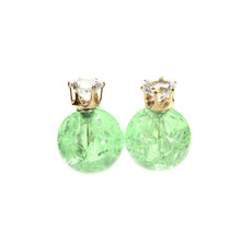 Double Side Ball Crystal Pearl Pattern Stud Earrings For Women Brincos 8 Colors Women Earring Jewelry J4U66