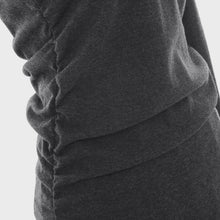 dresses for women solidcolor v neck vestidos long sleeve slim waist pleated dress women mini dress black grey J4U66