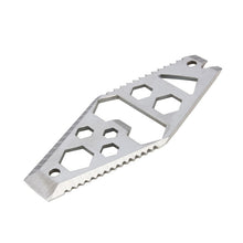 EDC Multifunction Bottle Opener Wrench Screwdriver Saw Blade Ruler Key Chain Outdoor Survival Hiking Portable Pocket Multi Tool J4U66