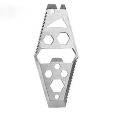 EDC Multifunction Bottle Opener Wrench Screwdriver Saw Blade Ruler Key Chain Outdoor Survival Hiking Portable Pocket Multi Tool J4U66