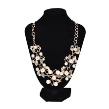 Earrings Necklaces Jewelry Sets Elegant Necklace cherry crystal Earrings Silver Plate Imitation Pearl Beads FO J4U66