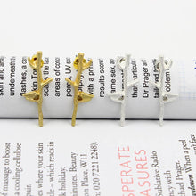 Elegant Bird Tree Branch Shaped Alloy Woman Earrings Gold Sliver Plated Jewelry Accessories J4U66