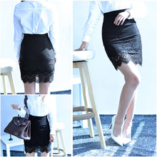 elegant floral lace high waist bodycon skirts womens sexy stretch office pencil skirt women short skirt saia faldas xxl J4U66